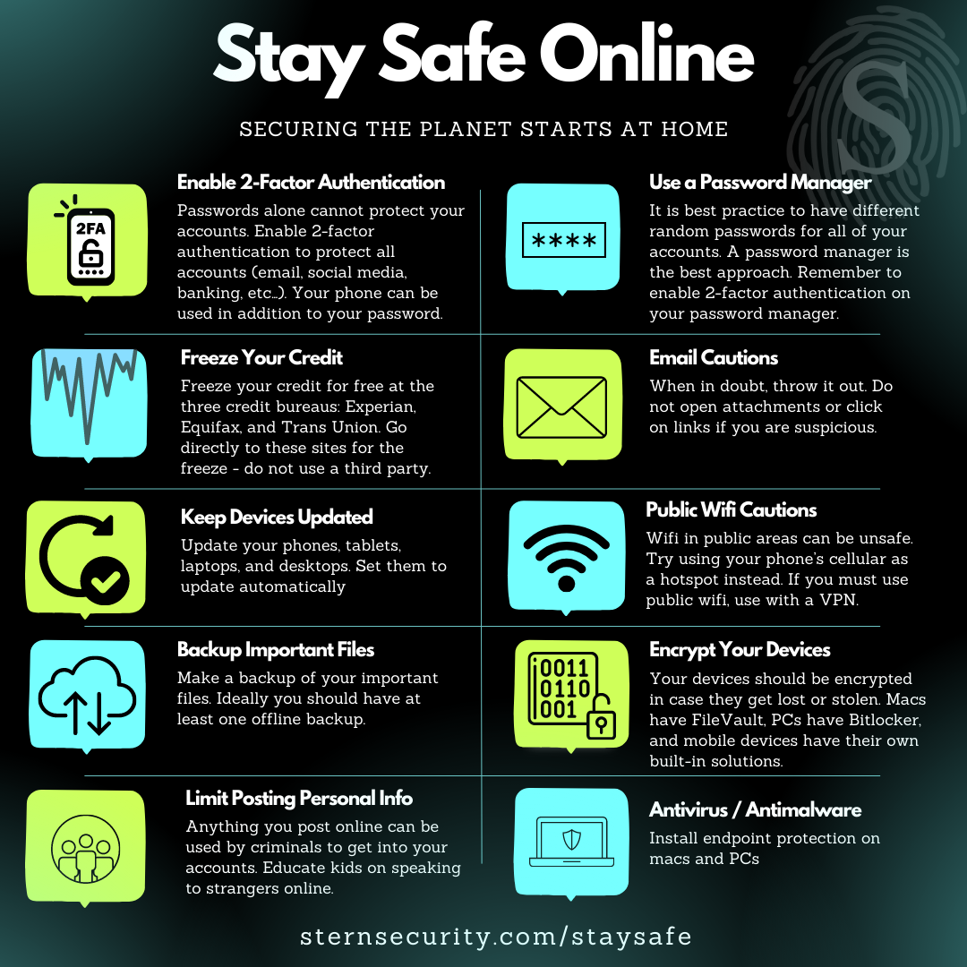 Top 10 Tips to Staying Safe Online