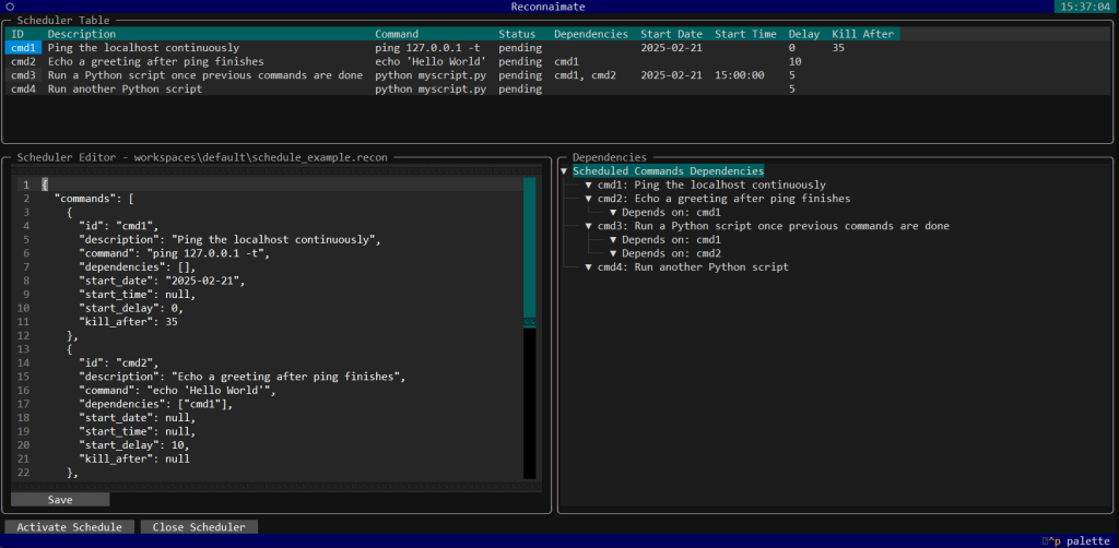 Reconnaimate tool Screenshot